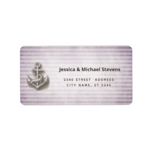 Etiqueta Tendy nMaritime anchor vintage stripes labial estr