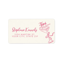 Etiqueta Tendy Pink A Tini Bit Antigo aniversário de 30 ano