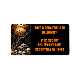 Etiqueta Tenha um Dia das Bruxas Spooktacular com Cascas e