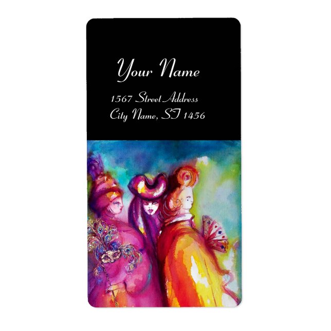 Etiqueta TERCEIRA MÁSCARA/Designer de Figuras, Artista de T (Frente)