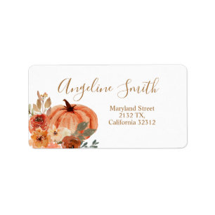Etiqueta Terracota Pumpkin Boho Arch Chá de fraldas Floral