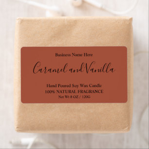 Etiqueta Terracotta Boho profissional mínimo