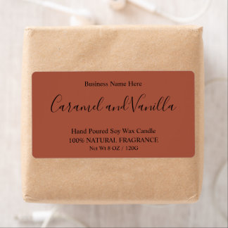 Etiqueta Terracotta Boho profissional mínimo