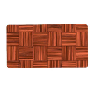 Etiqueta Teste padrão de madeira do assoalho de parquet da