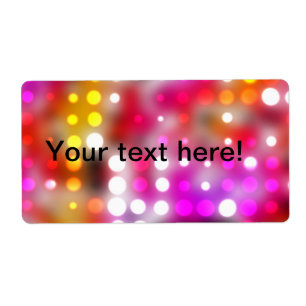 Etiqueta Teste padrão de pontos