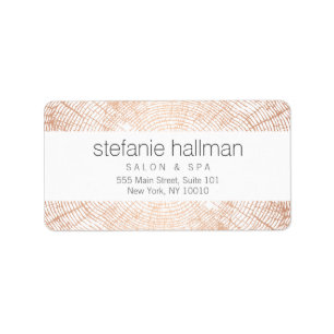 Etiqueta Teste padrão Dourado cor-de-rosa dos anéis de