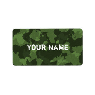Etiqueta Teste padrão verde da camuflagem de Camo do