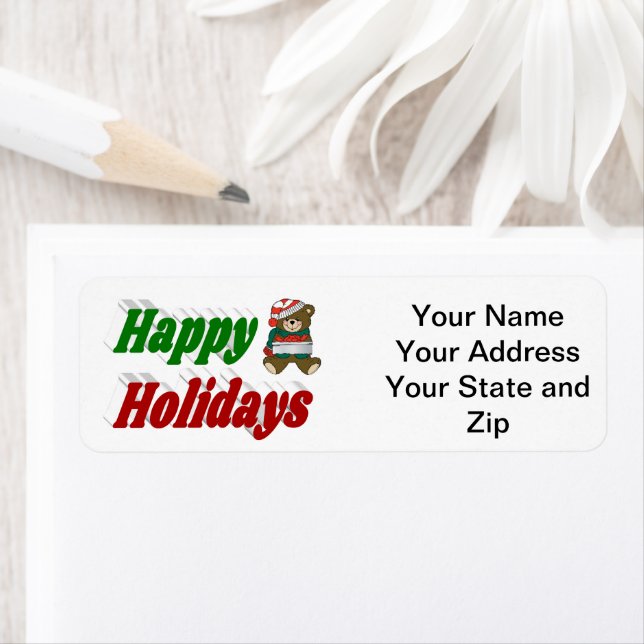 Etiqueta Testemunhas de Feliz Feriado (Insitu)