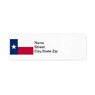 Etiqueta Texas Flag
