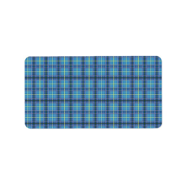 Etiqueta Texas State Tartan (Frente)