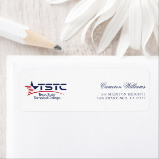 Etiqueta Texas State Technical College Logo