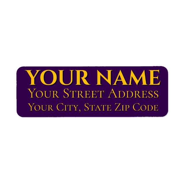 Etiqueta Texto Amarelo (Frente)