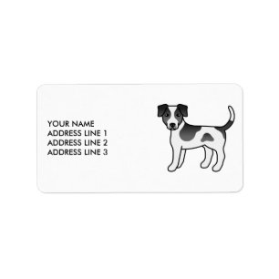 Etiqueta Texto E Cachorro De Preto E Branco-Sueco-Dinamarqu