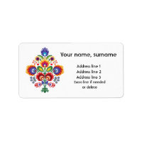 🧡 💙 💛 Texto personalizado Diamante folclore pol