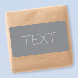 Etiqueta Texto simples com aparência tridimensional | Cinza