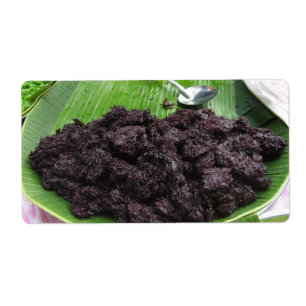 Etiqueta Thai Lao Black Rice [Khao Niao Dam]