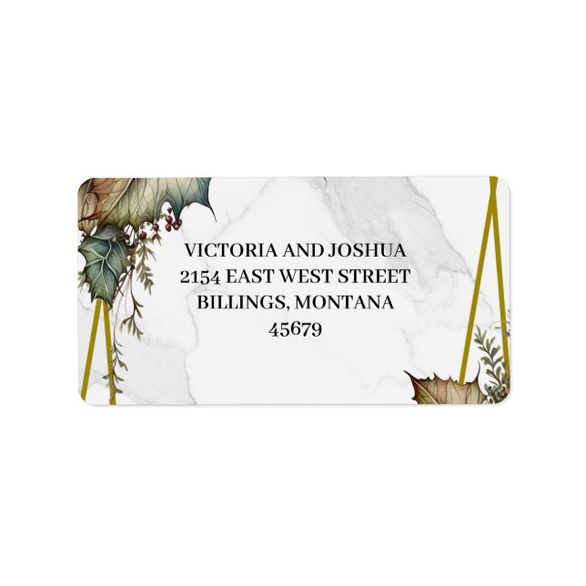 Etiqueta The Winery Address (Frente)