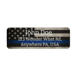 Etiqueta Thin Blue Line Return Labels