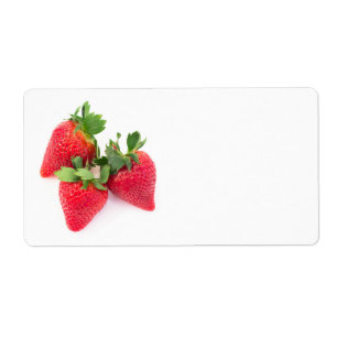 Etiqueta Three strawberries