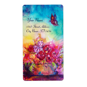 ETIQUETA THUMBELINA, FLOWER BASKET E BUTTERFLY