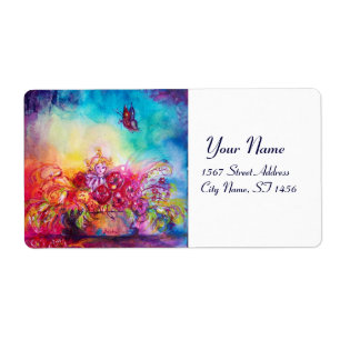 ETIQUETA THUMBELINA, FLOWER BASKET E BUTTERFLY