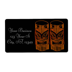 Etiqueta Thunder_Cove da Escultura Tiki Dourada