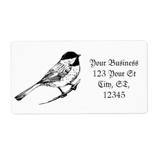 Etiqueta Thunder_Cove de Chickadee com prego preto