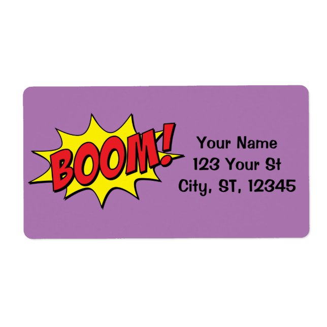 Etiqueta Thunder_Cove do Boom do Cartoon (Frente)