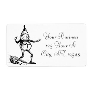 Etiqueta Thunder_Cove do Elf Gnomo do Natal de inverno