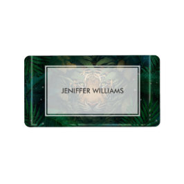 Etiqueta Tiger hiding in Foliage               