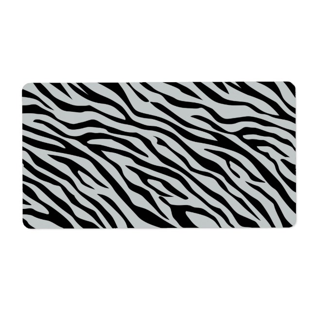 Etiqueta Tiras de Zebra Mágica Clique para Personalizar a c (Frente)