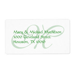 Etiqueta Tom no Monograma de Tom