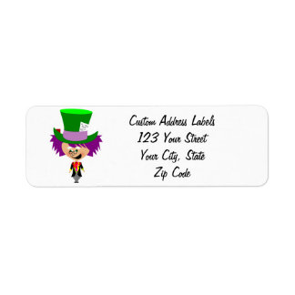 Etiqueta Toon Mad Hatter - Aventuras de Alice no País das M