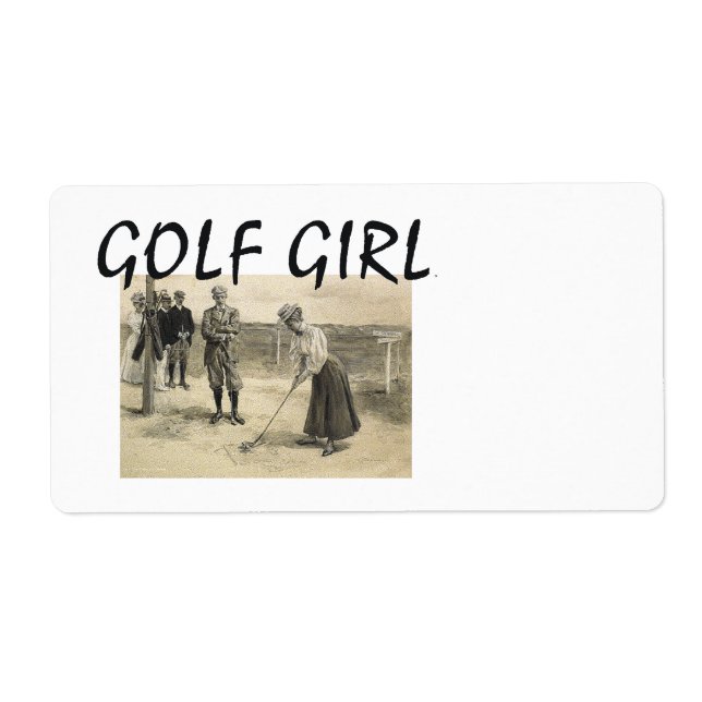 Etiqueta TOP Golf Girl (Frente)