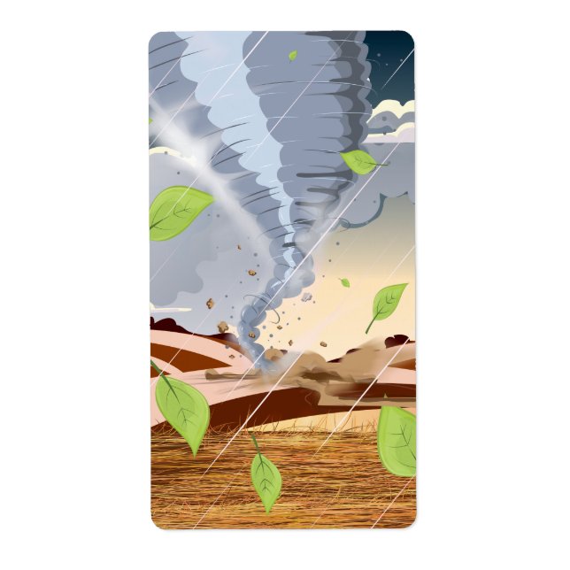 Etiqueta Tornado Twister (Frente)