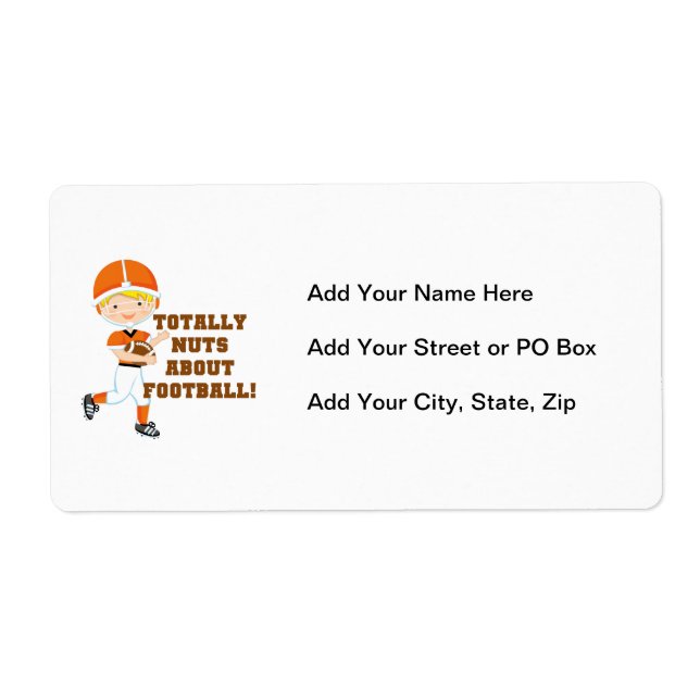 Etiqueta Totalmente loucos sobre o futebol (Frente)