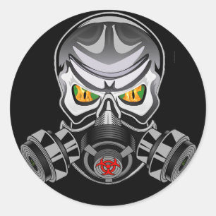 Etiqueta tóxica do logotipo