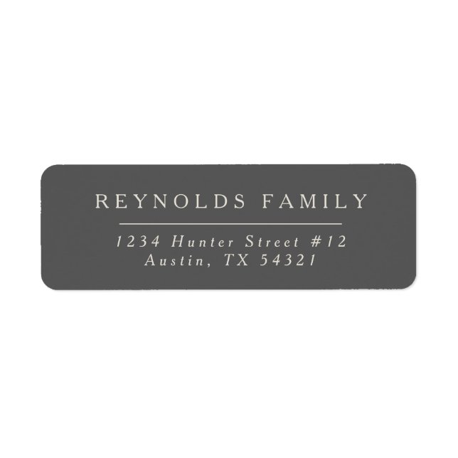 Etiqueta Tranquilidade (Frente)