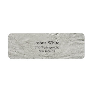 Etiqueta Trendy Cinza Wall Plain Elegant Legible