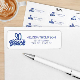 Etiqueta Trendy Hand Drawn Doodle 30 É Um Aniversário De Pr