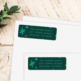 Etiqueta Trendy Modern Handwritten Holiday Address Label