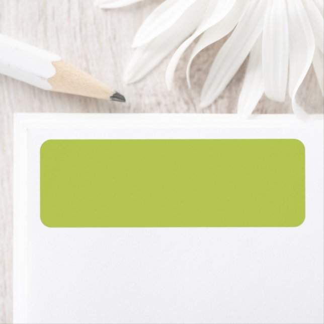 Etiqueta Trendy Soft Chartreuse Address Labels (Insitu)