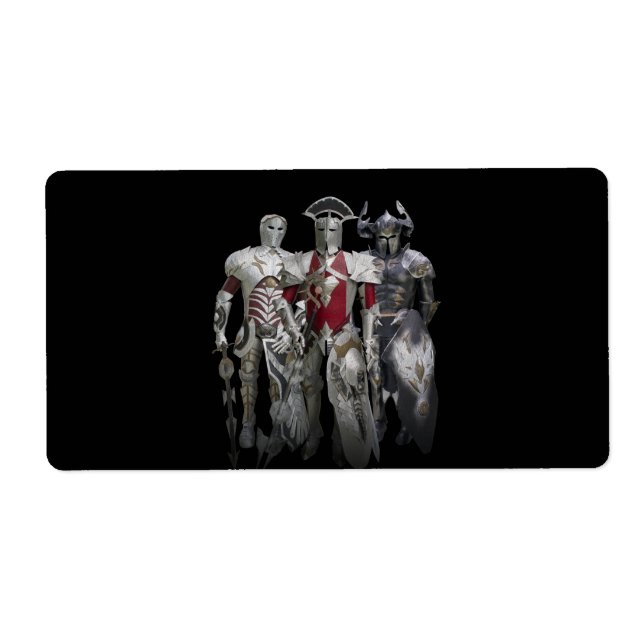 Etiqueta Três cavaleiros (Frente)