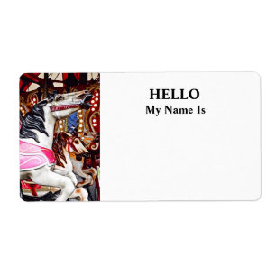 Etiqueta Três Cavalos Carrossel Fechados