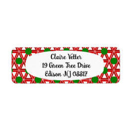 Etiqueta Triângulo de Natal Quilt