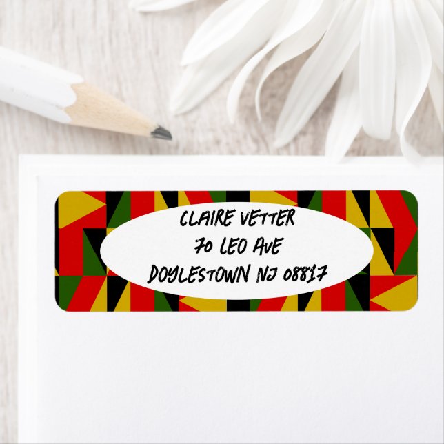 Etiqueta Triângulos - História Preta (Insitu)