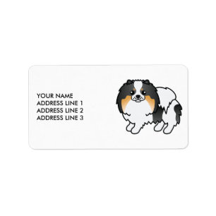 Etiqueta Tricolor branco - Pomerânia - Cão e Texto em Cueca