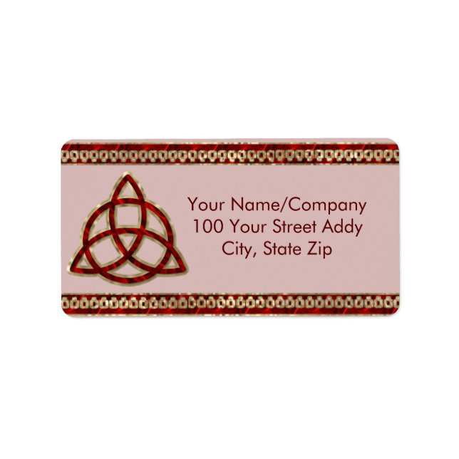 Etiqueta Triquetra Red Silk (Frente)