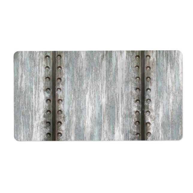 Etiqueta Triturado de metal girado vestido texturizado (Frente)