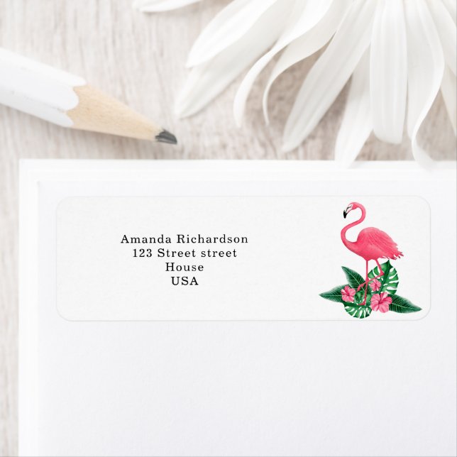 Etiqueta Tropical Flamingo (Insitu)